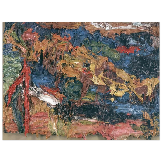 Frank Auerbach - E O W ON HER BLUE EIDERDOWN III Fine Art Poster - Default Title