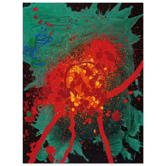 John Hoyland - Blood Feud - 28.8.07 - 2007 Fine Art Poster - Default Title