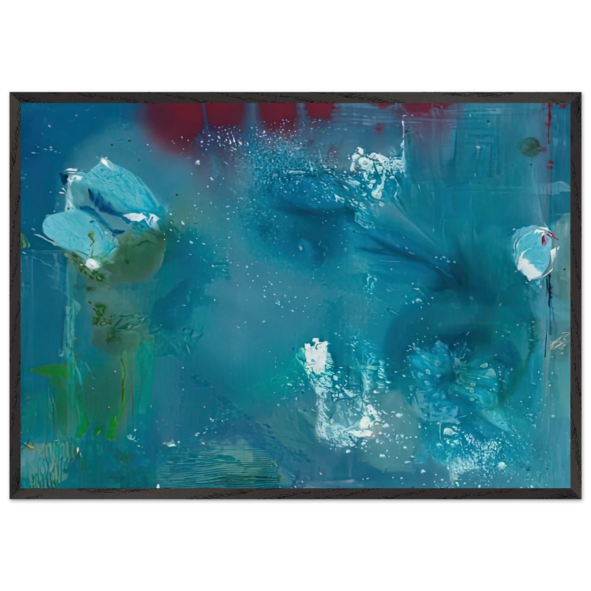 Stella Polaris 1990- - Helen Frankenthaler Framed Art Print – Black Wooden Frame - Default Title - -Framed Art Print