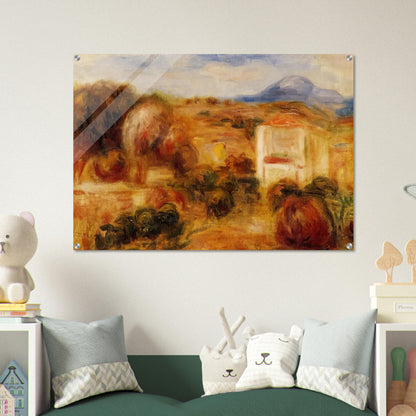 Landscape with White House - Pierre-Auguste Renoir Acrylic Print - 70x100 cm / 28x40″ inches