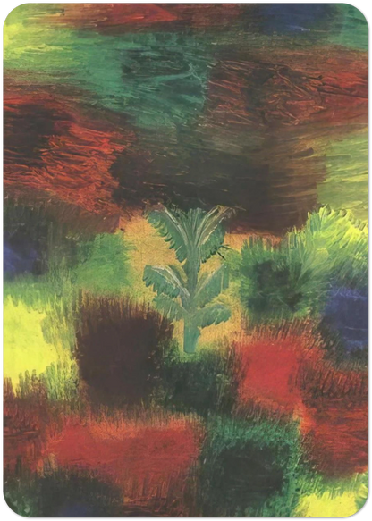 LITTLE TREE AMID SHRUBBERY 1919 By Paul Klee Pack of 10 Post Cards | Paul Klee Post Cards | A6 (10.5 x 14.8 cm) - 4.1 x 5.8 inches