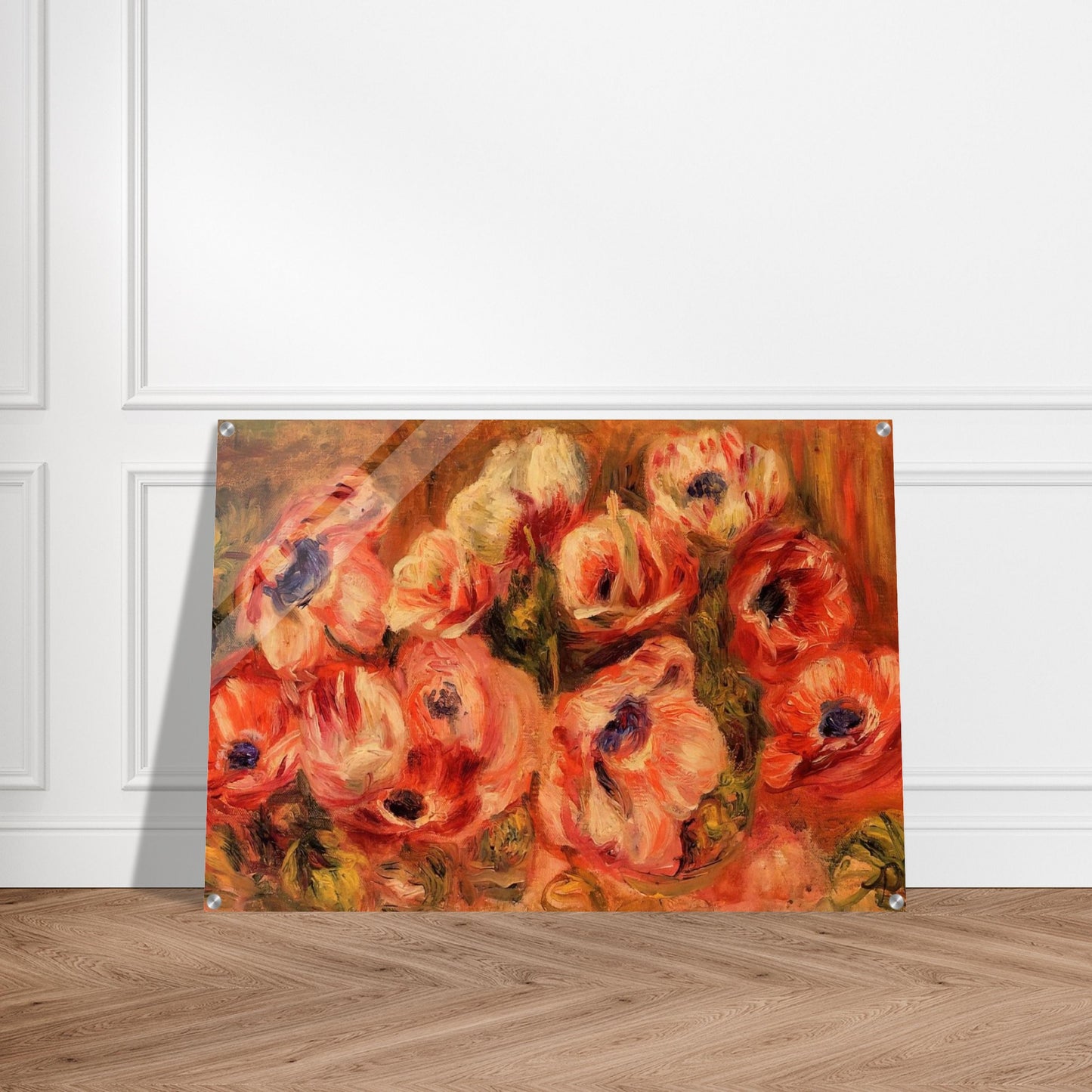 Anemones - Pierre-Auguste Renoir Acrylic Print - 70x100 cm / 28x40″ inches