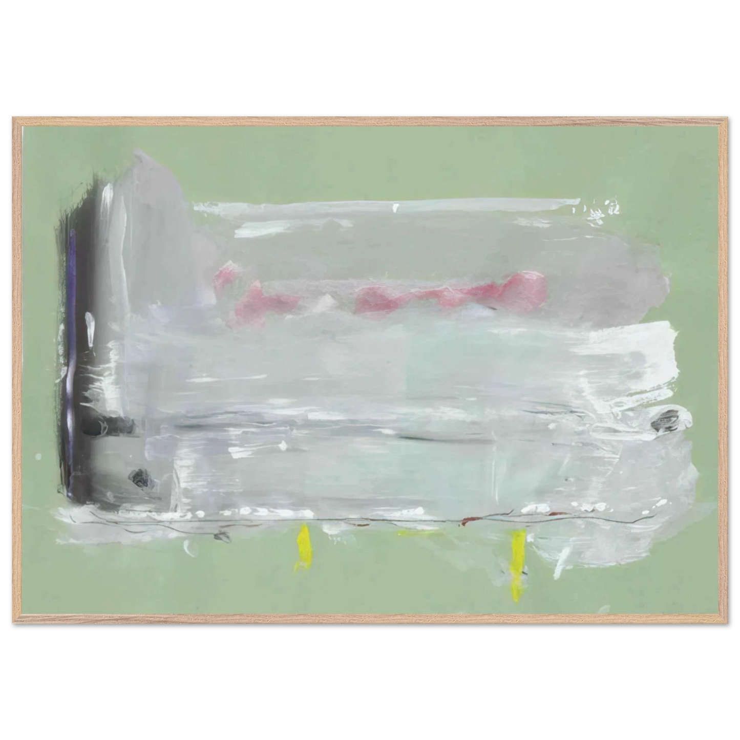 Helen Frankenthaler - Untitled - 1984 Wall art - 30x40 cm / 12x16 inches - Premium Wooden Framed Poster With Fine Art Paper - White frame