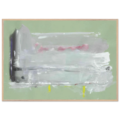 Helen Frankenthaler - Untitled - 1984 Wall art - 27x35 cm / 11x14 inches - Premium Wooden Framed Poster With Fine Art Paper-canvas - Wood frame