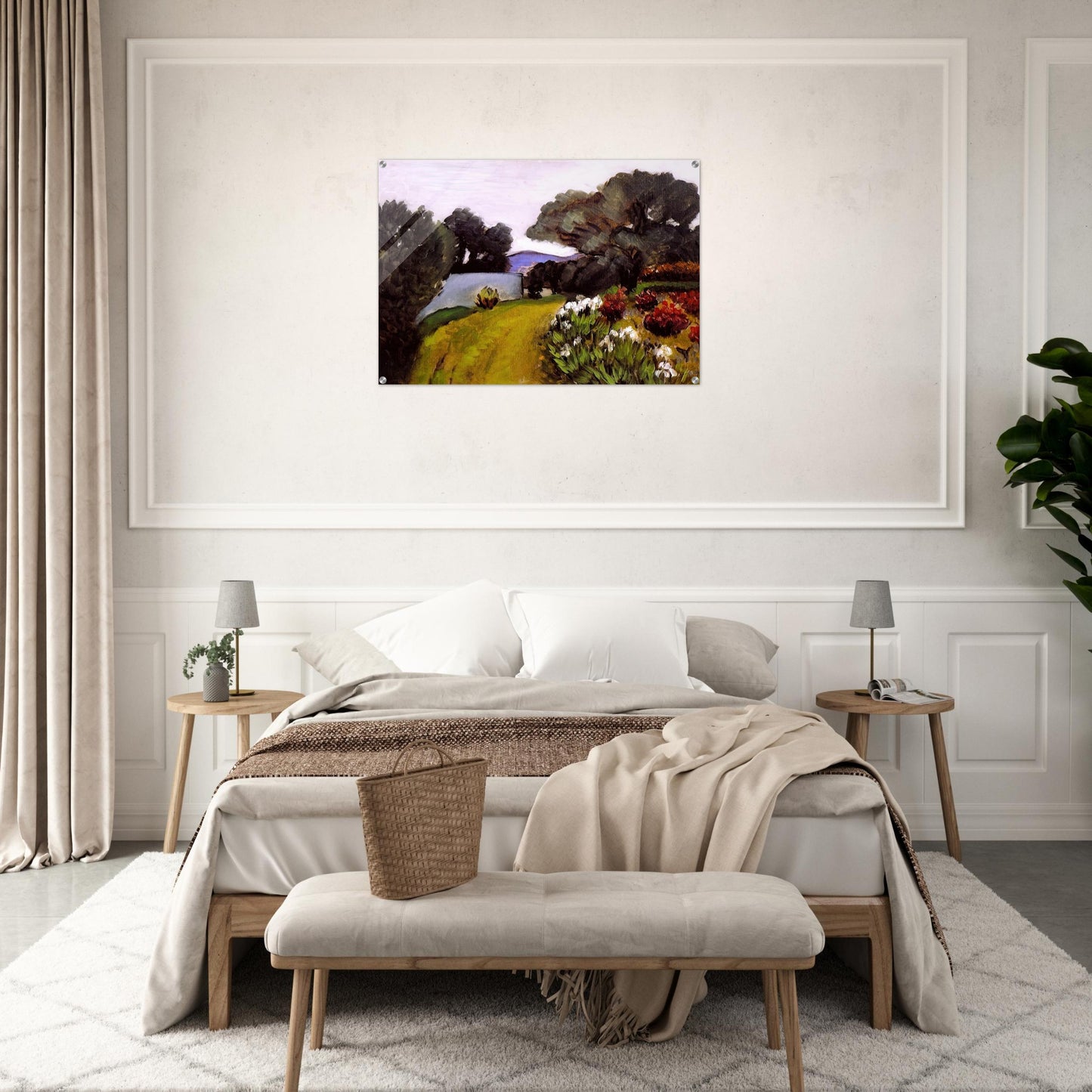 IN THE NICE COUNTRYSIDE GARDEN OF IRISES 1919 - Henri Matisse Acrylic Print - 70x100 cm / 28x40″ inches