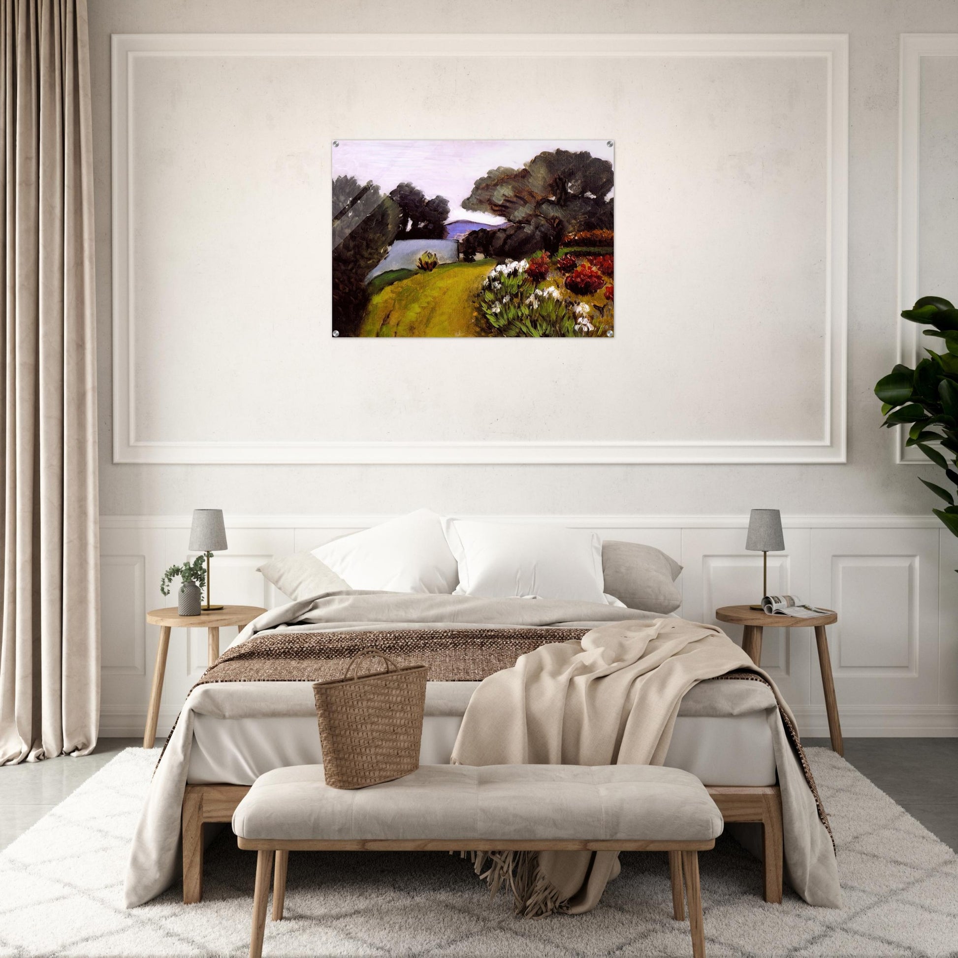 IN THE NICE COUNTRYSIDE GARDEN OF IRISES 1919 - Henri Matisse Acrylic Print - 70x100 cm / 28x40″ inches