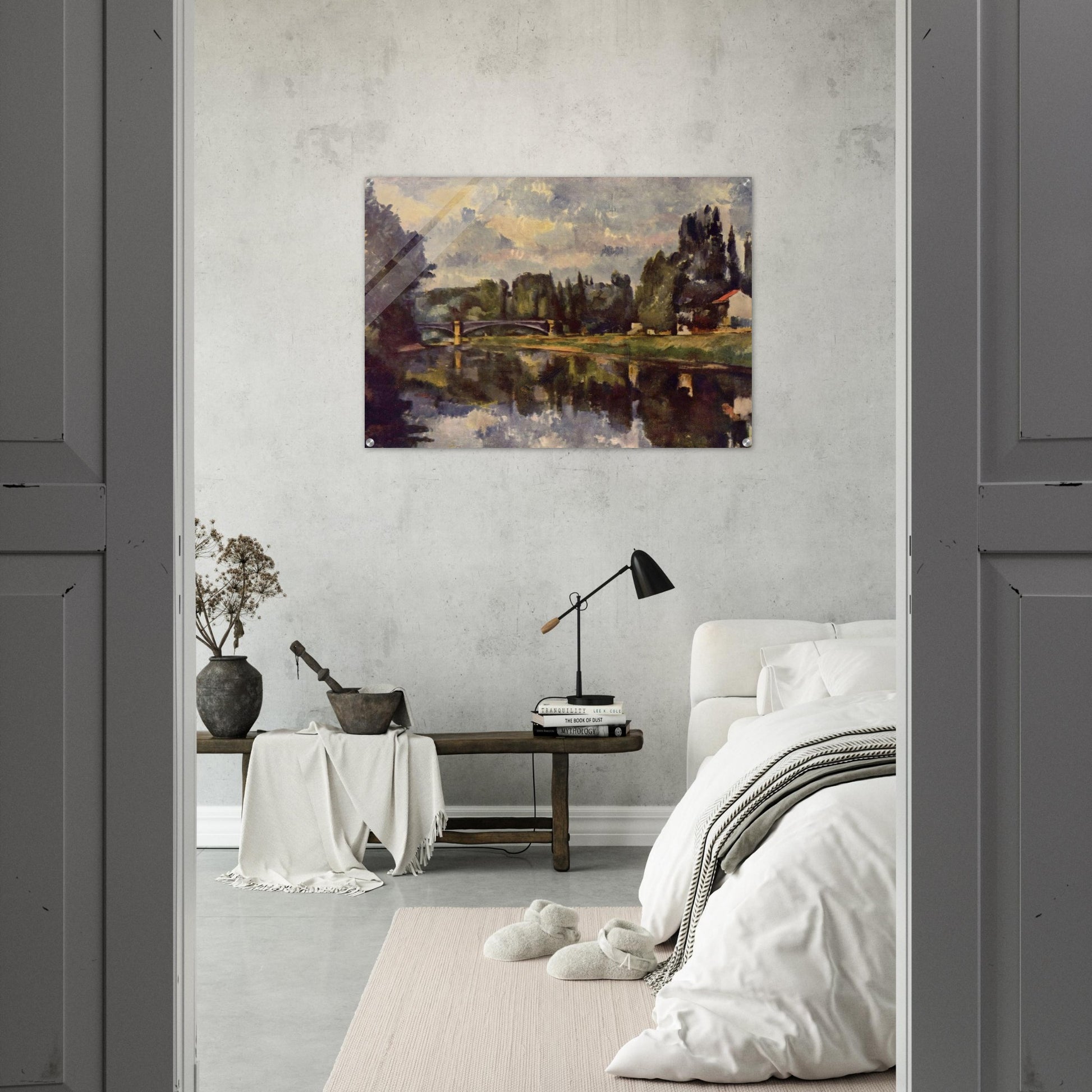 Bridge over the Marne - Paul Cézanne Acrylic Print - 70x100 cm / 28x40″ inches