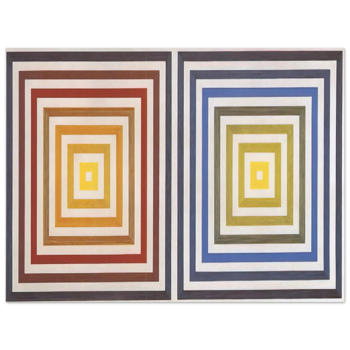 Francois Morellet - From Yellow to Violet - 1956  75x100 cm / 30x40inches Fine Art Poster
