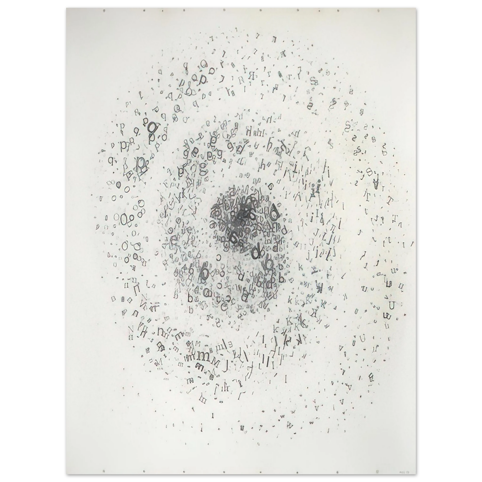 Mira Schendel - Untitled From the series Graphic Objects - 1972 Fine Art Poster - Default Title