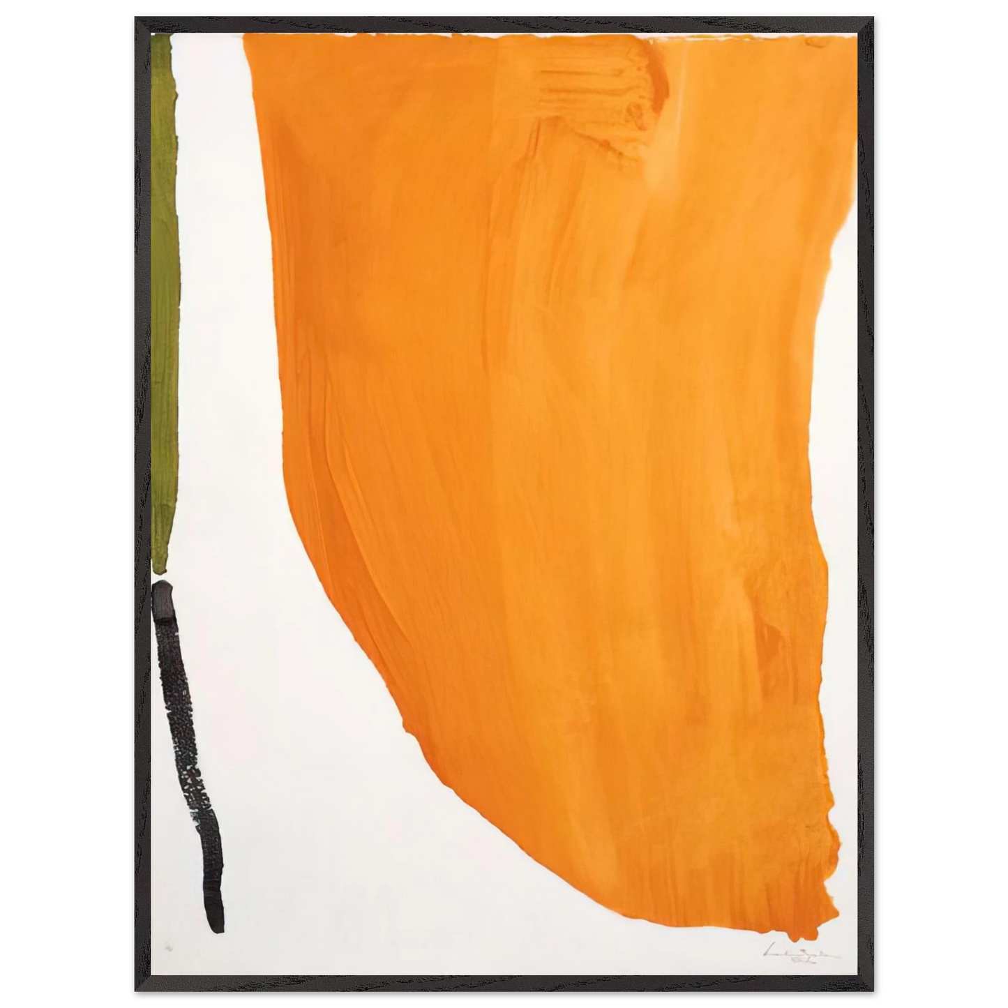 Helen Frankenthaler - Orange Downpour - 1970 Wall art - 30x40 cm / 12x16 inches - Fine Art Poster - -