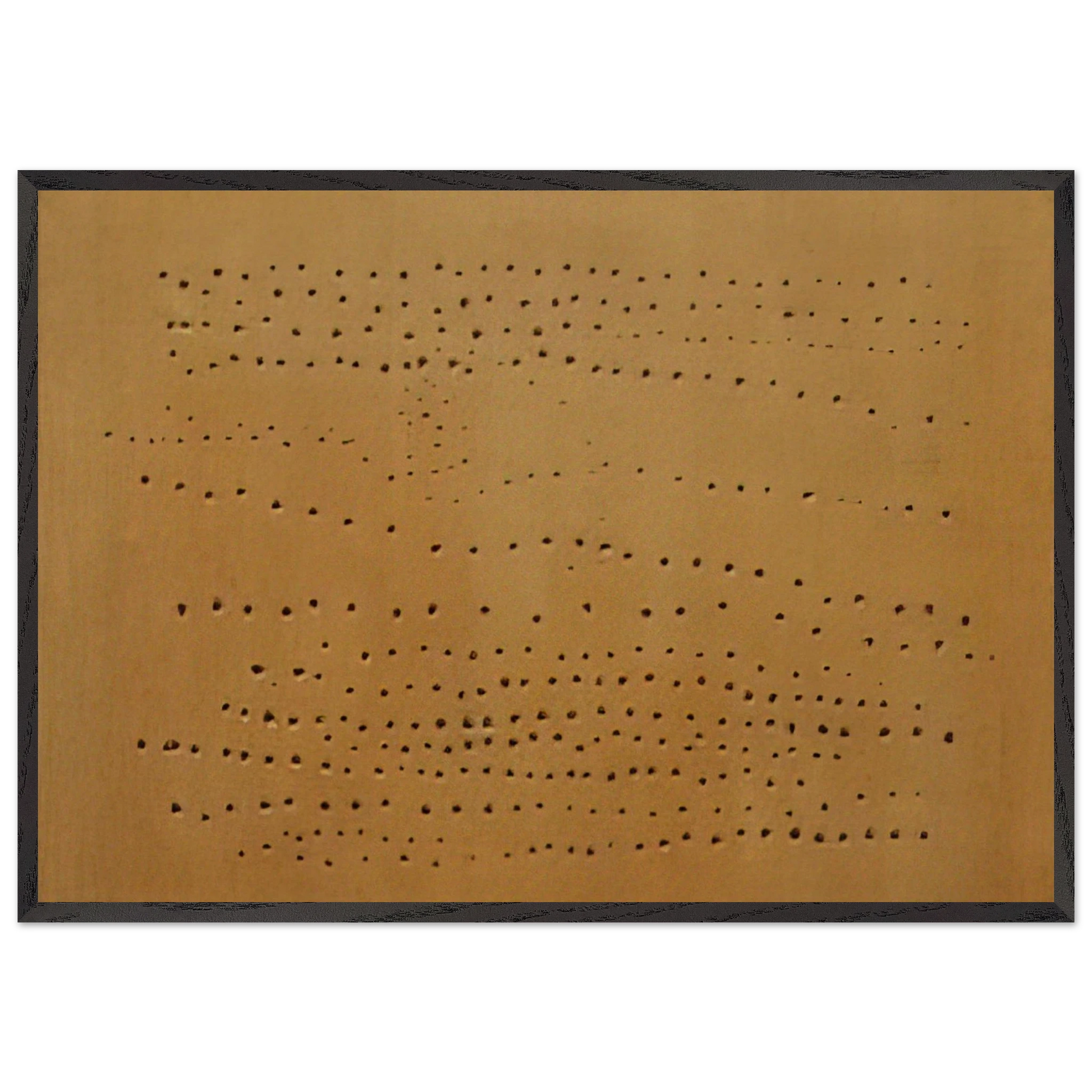 Concept Spatiale - 1950 - Lucio Fontana Framed Art Print – Black Wooden Frame - Default Title - -Framed Art Print