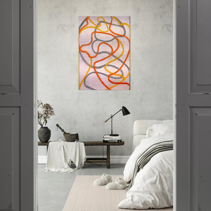 Attendant 5 - 1999 - Brice Marden Brushed Aluminum Print - 70x100 cm / 28x40 inches | Brice Marden Aluminum Print | Brice Marden Prints