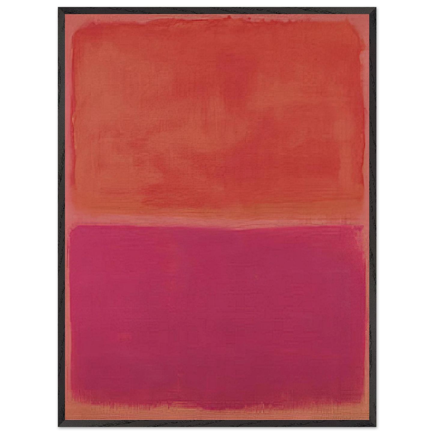 Mark Rothko - No. 3 - 1967 Wall Art - 30x40 cm / 12x16 inches - Premium Wooden Framed Poster With Fine Art Paper - Wood frame