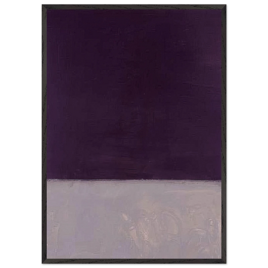 Untitled Black and Gray - 1970 - Mark Rothko Framed Art Print – Black Wooden Frame - Default Title - -Framed Art Print