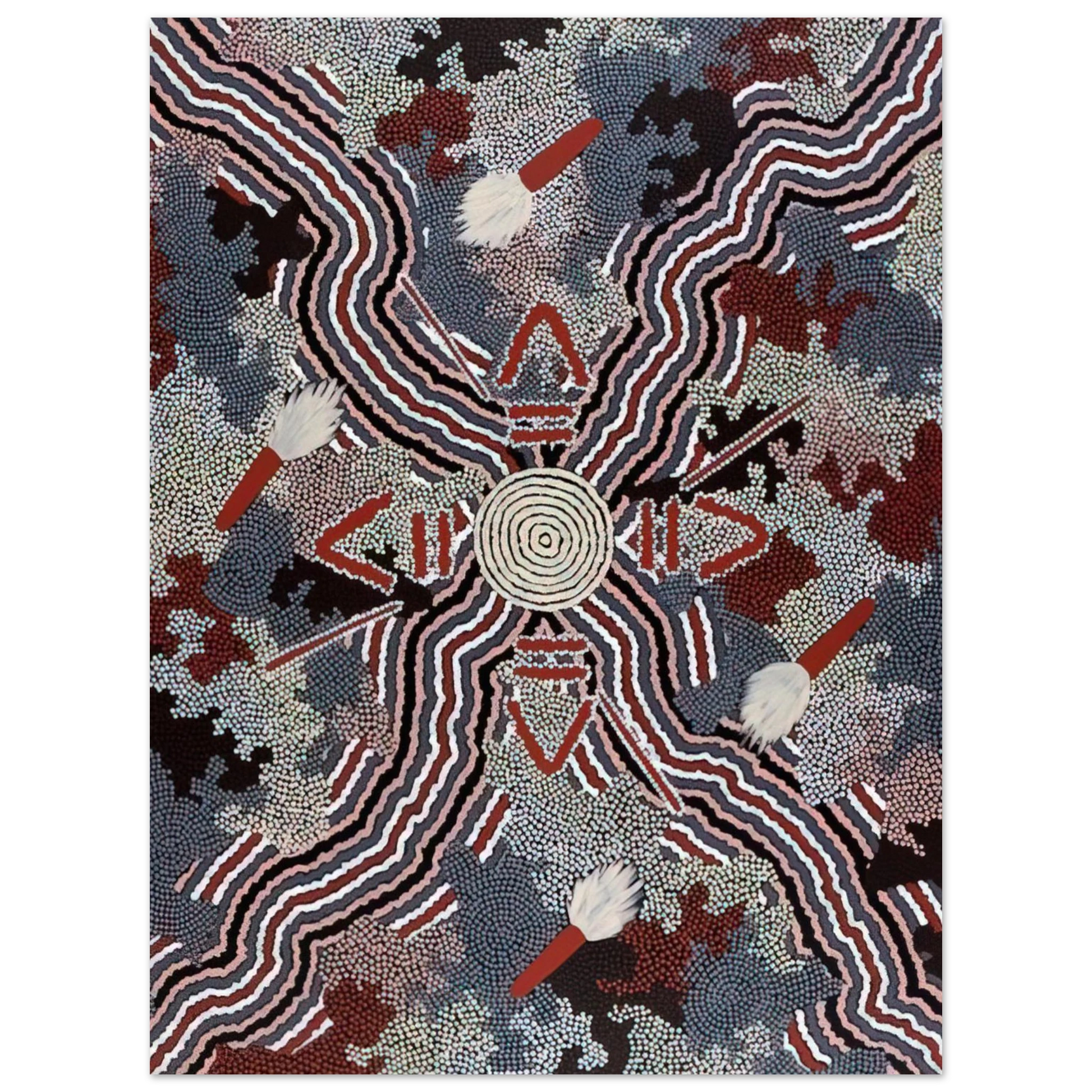 Clifford Possum Tjapaltjarri - Untitled - 1997 Fine Art Poster - Default Title
