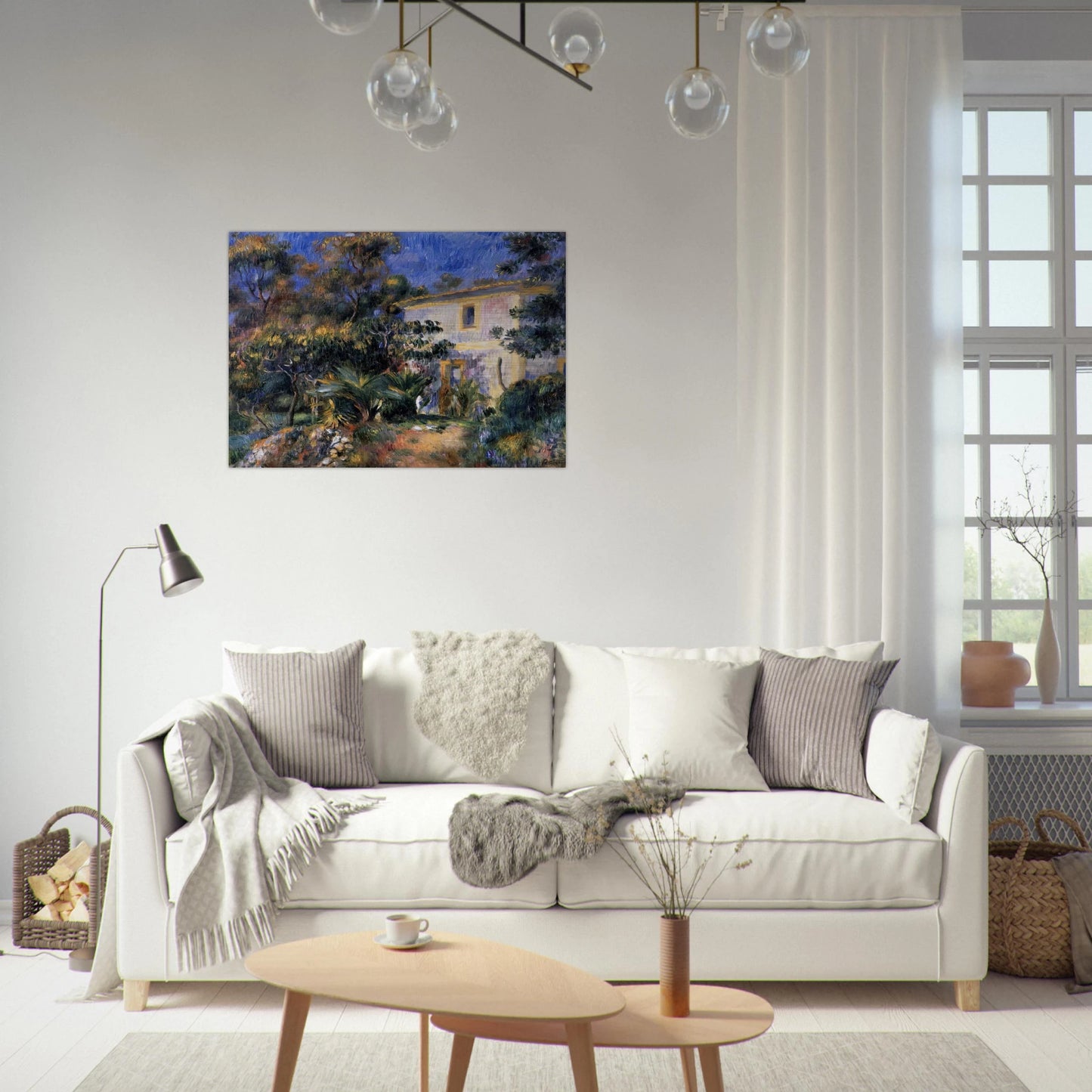 Algiers Landscape - Pierre-Auguste Renoir Brushed Aluminum Print - 70x100 cm / 28x40 inches | Pierre-Auguste Renoir Aluminum Print | Pierre-Auguste Renoir Prints