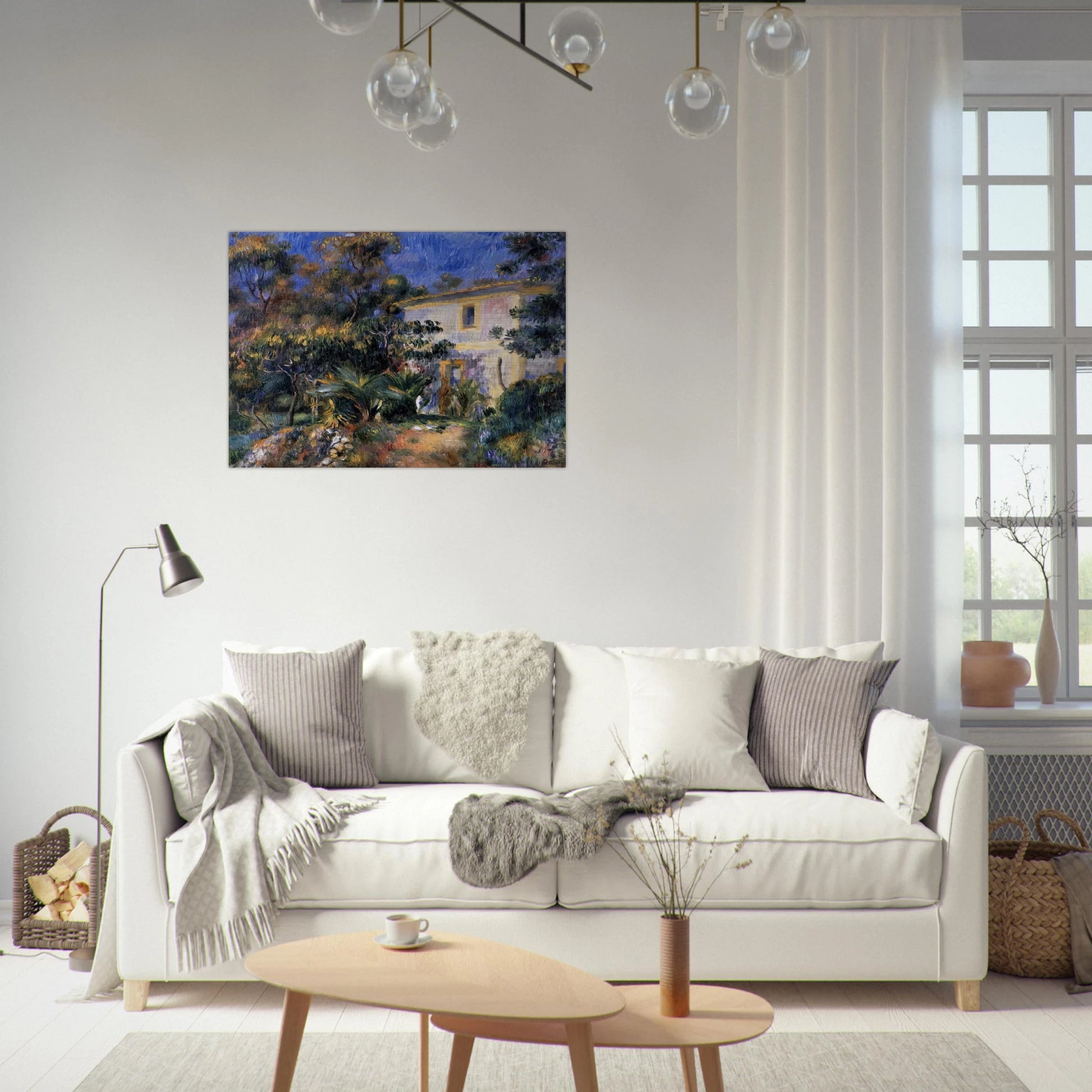 Algiers Landscape - Pierre-Auguste Renoir Brushed Aluminum Print - 70x100 cm / 28x40 inches | Pierre-Auguste Renoir Aluminum Print | Pierre-Auguste Renoir Prints