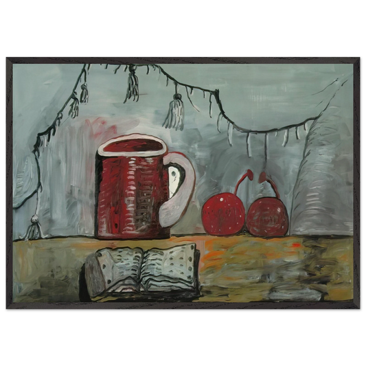 Wall artCURTAIN - Philip Guston Framed Art Print – Black Wooden Frame - Default Title - -Framed Art Print