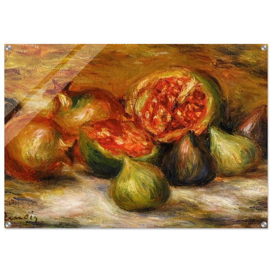 Still Life with Figs - Pierre-Auguste Renoir Acrylic Print - 70x100 cm / 28x40″ inches