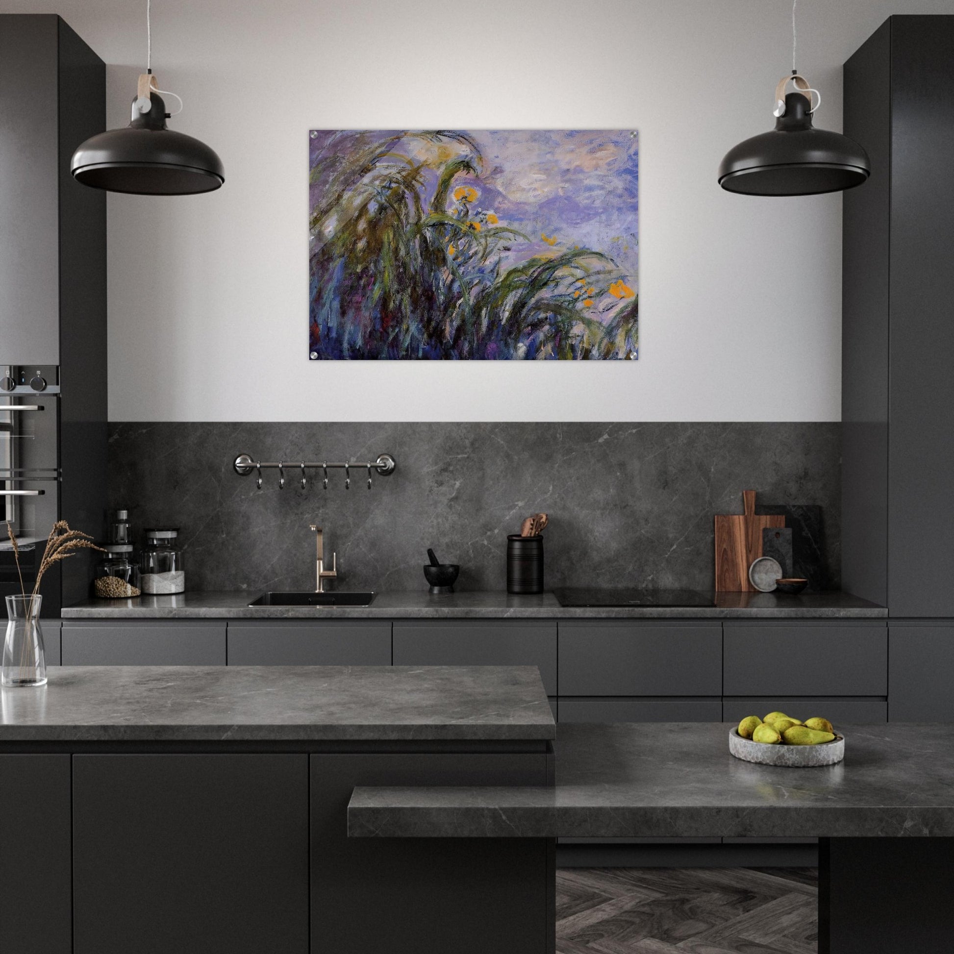 Yellow Irises - claude monet Acrylic Print - 70x100 cm / 28x40″ inches