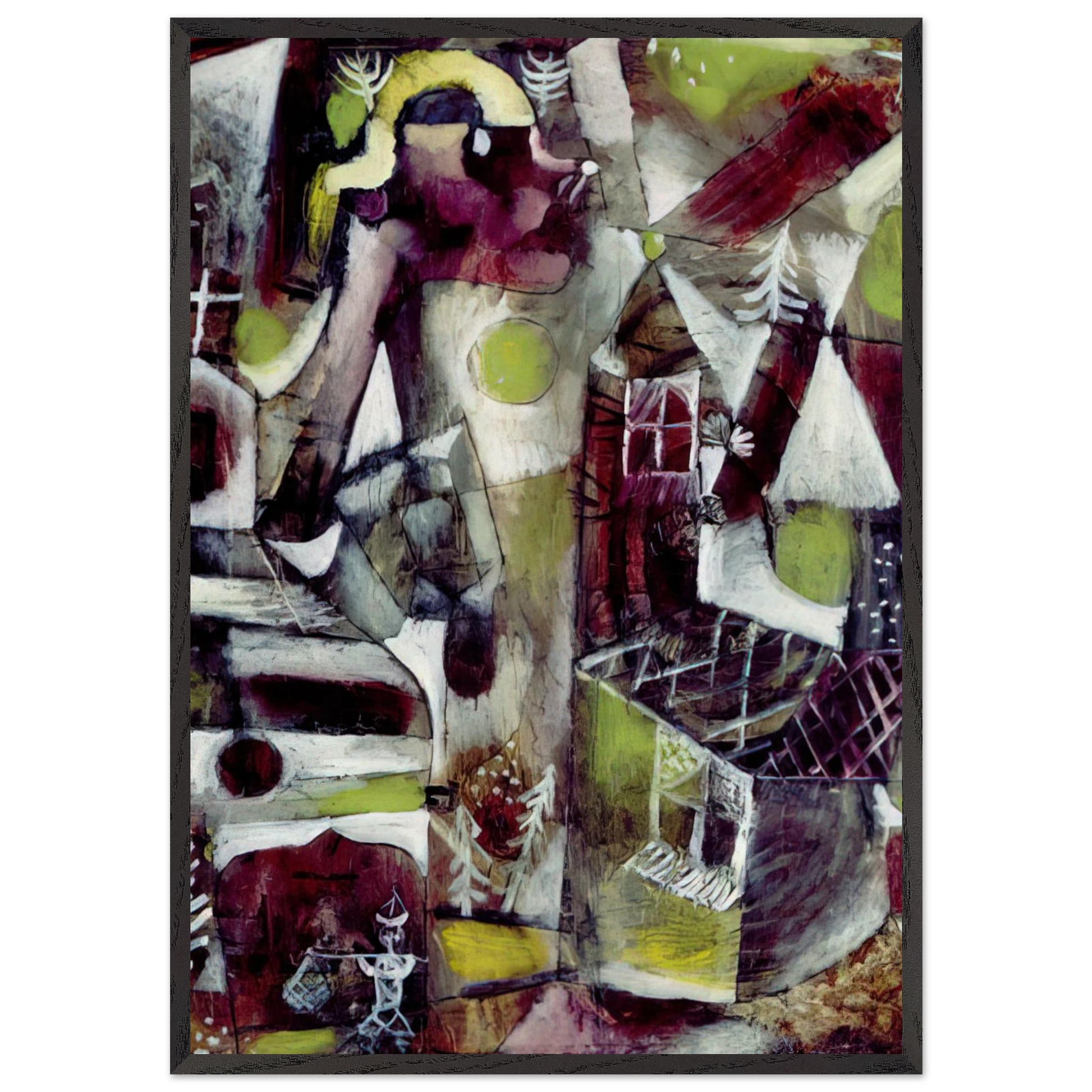 SWAMP LEGEND 1919 - Paul Klee Framed Art Print – Black Wooden Frame - Default Title - -Framed Art Print