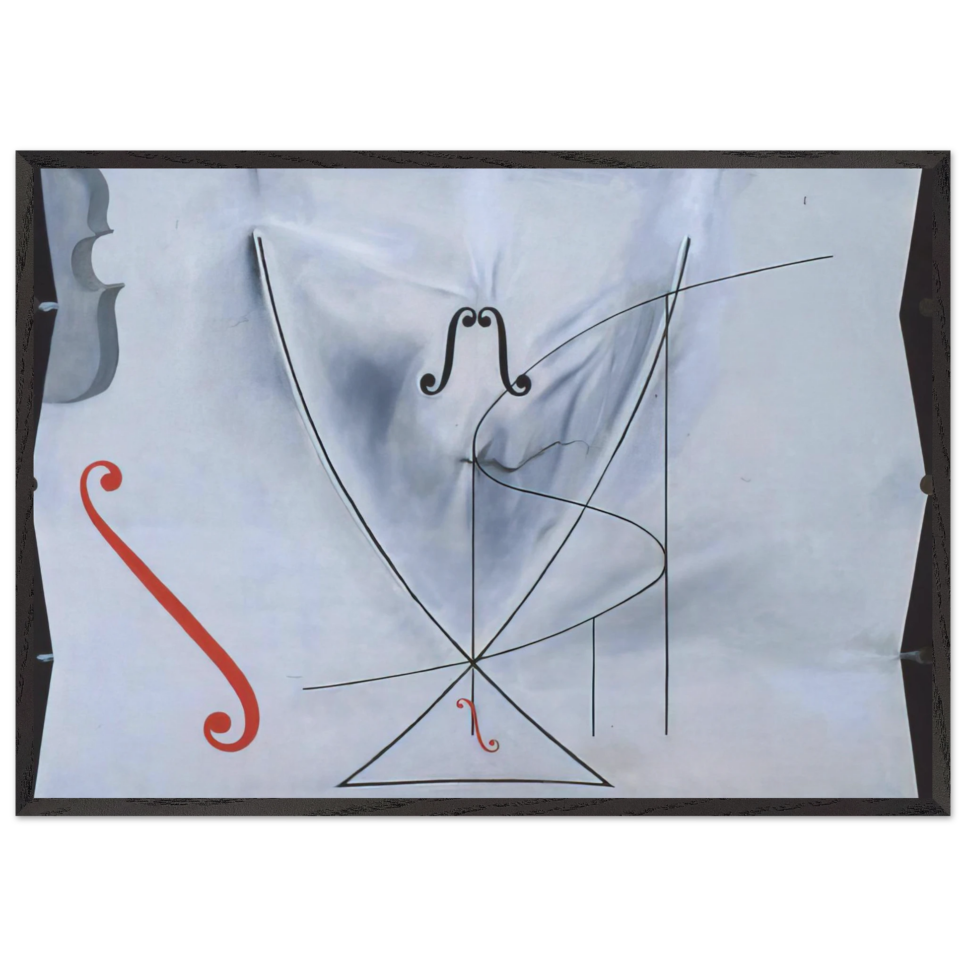 THE SWALLOW S TAIL - Salvador Dali Framed Art Print – Black Wooden Frame - Default Title - -Framed Art Print