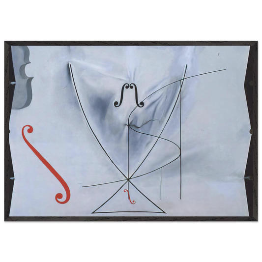 THE SWALLOW S TAIL - Salvador Dali Framed Art Print – Black Wooden Frame - Default Title - -Framed Art Print