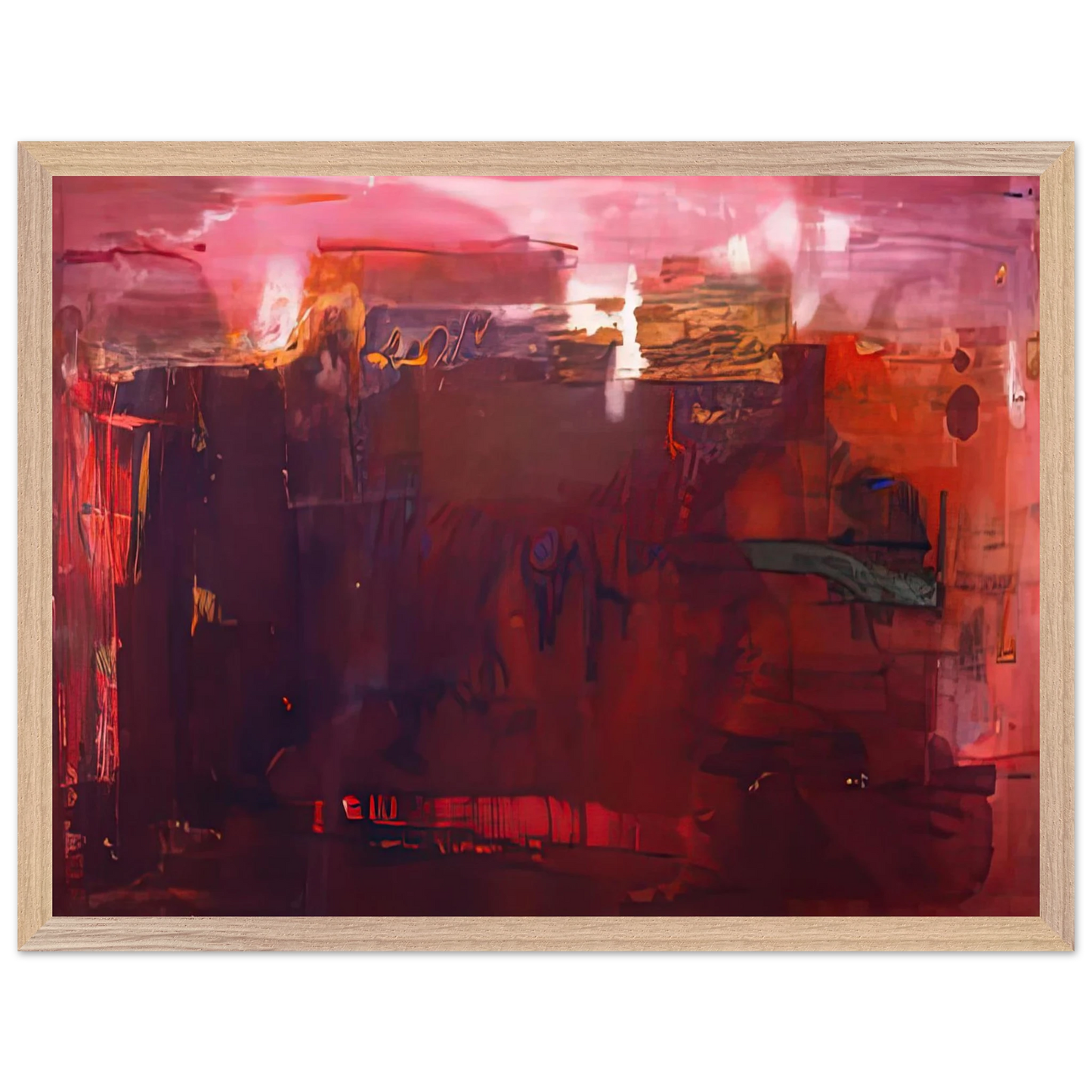 Helen Frankenthaler - Carousel, 1979- Wall Art - 30x40 cm / 12x16 inches - Premium Wooden Framed Poster With Fine Art Paper - Black frame