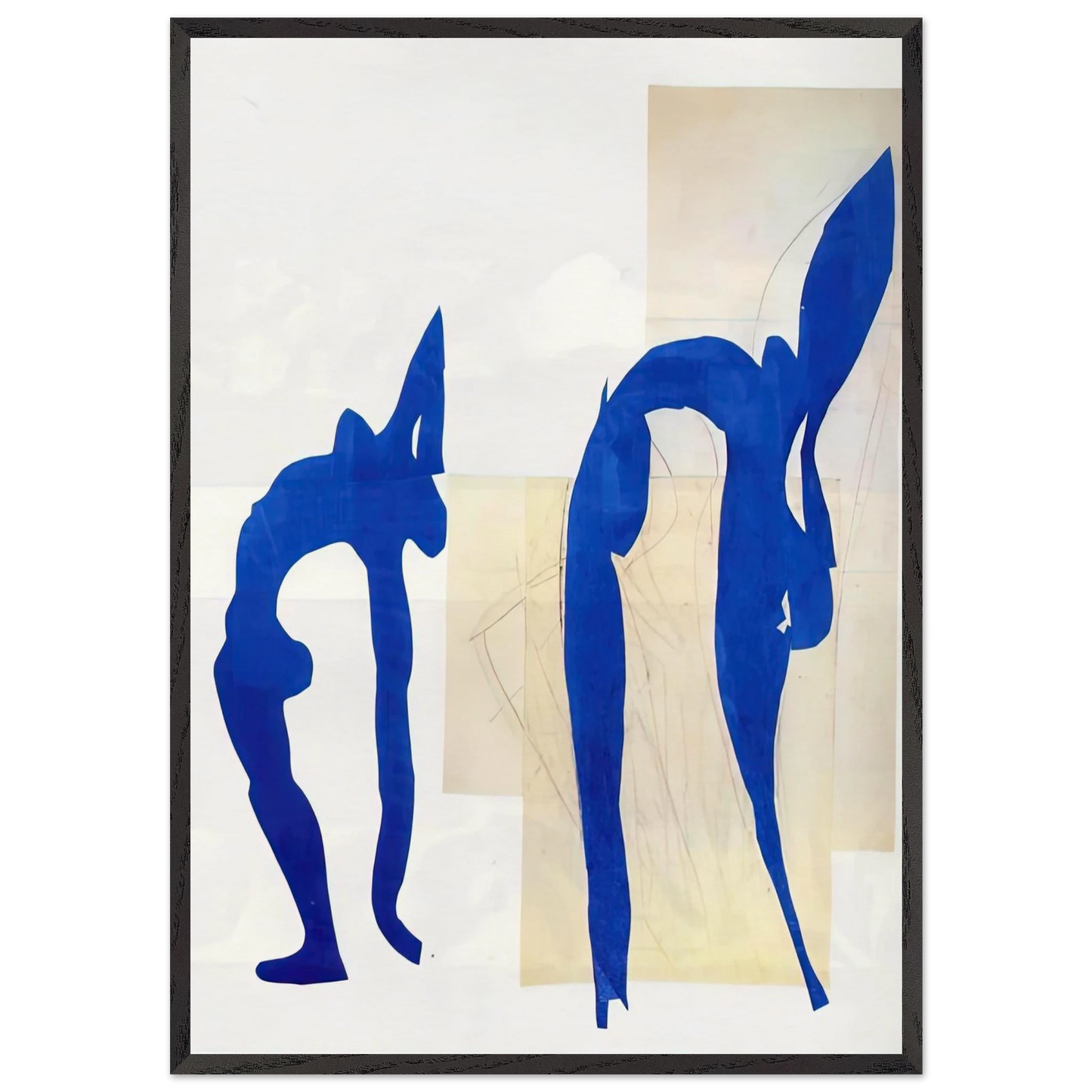 BLUE NUDES - Henri Matisse Framed Art Print – Black Wooden Frame - Default Title - -Framed Art Print