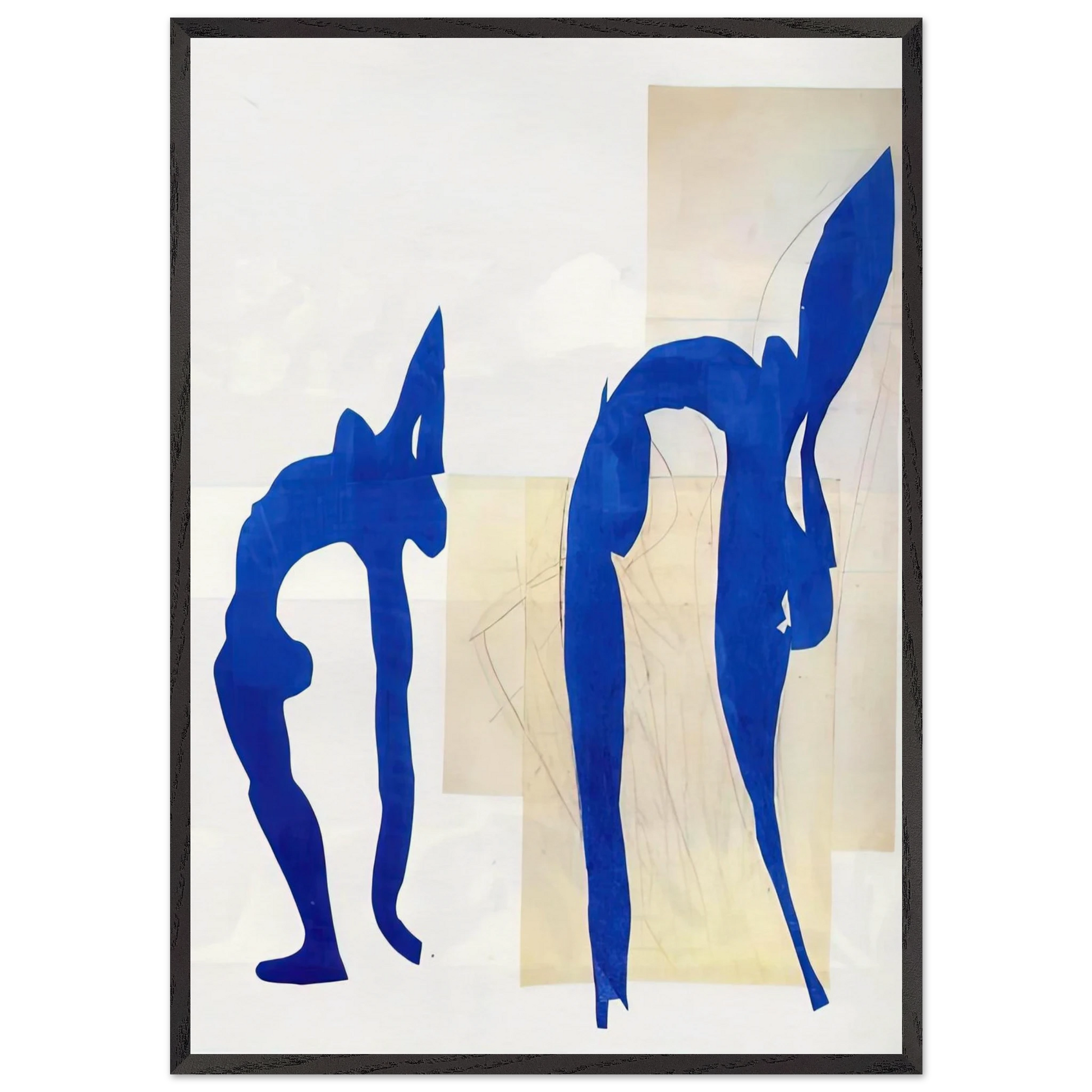 BLUE NUDES - Henri Matisse Framed Art Print – Black Wooden Frame - Default Title - -Framed Art Print