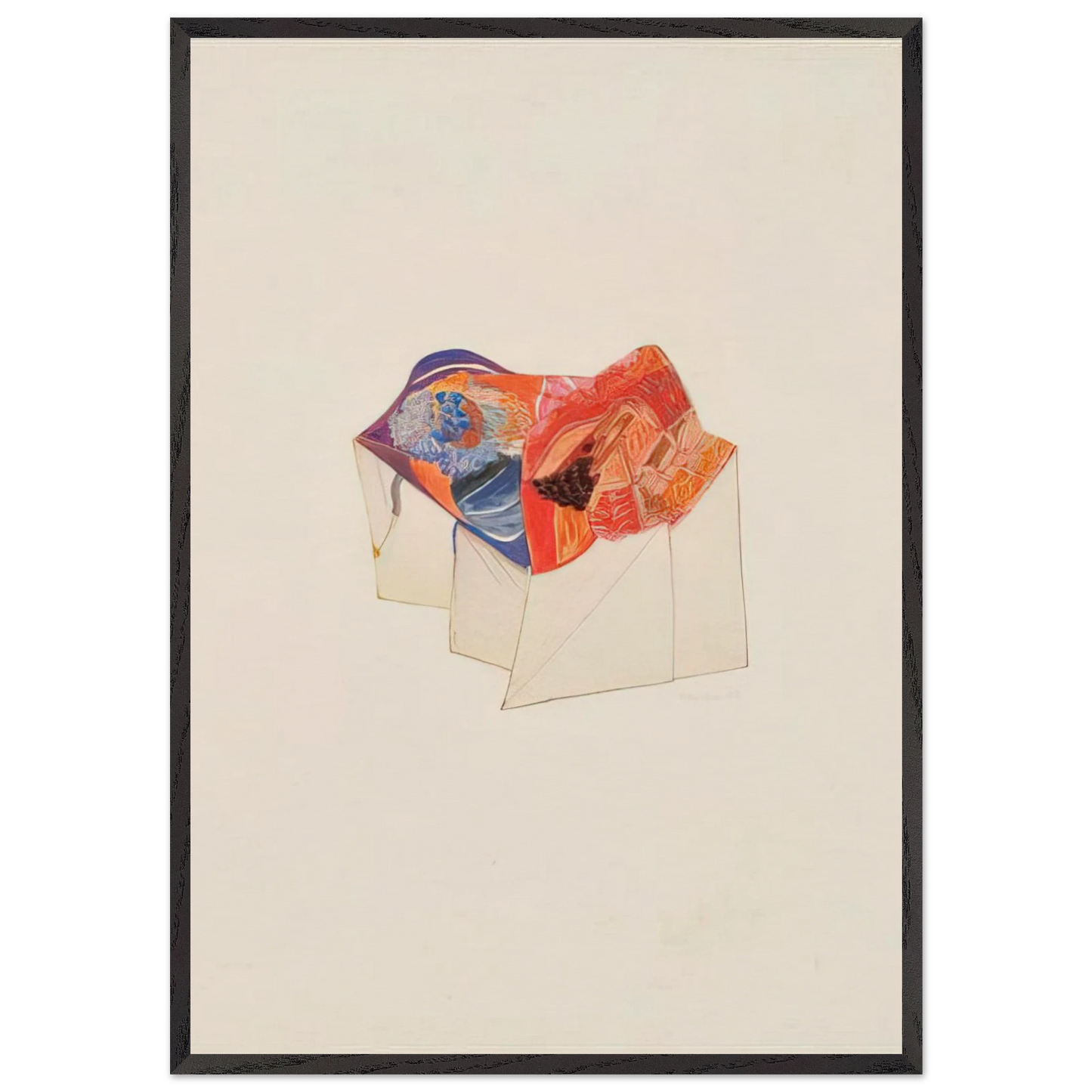 Sem titulo - 1969 - Menez Framed Art Print – Black Wooden Frame - Default Title - -Framed Art Print