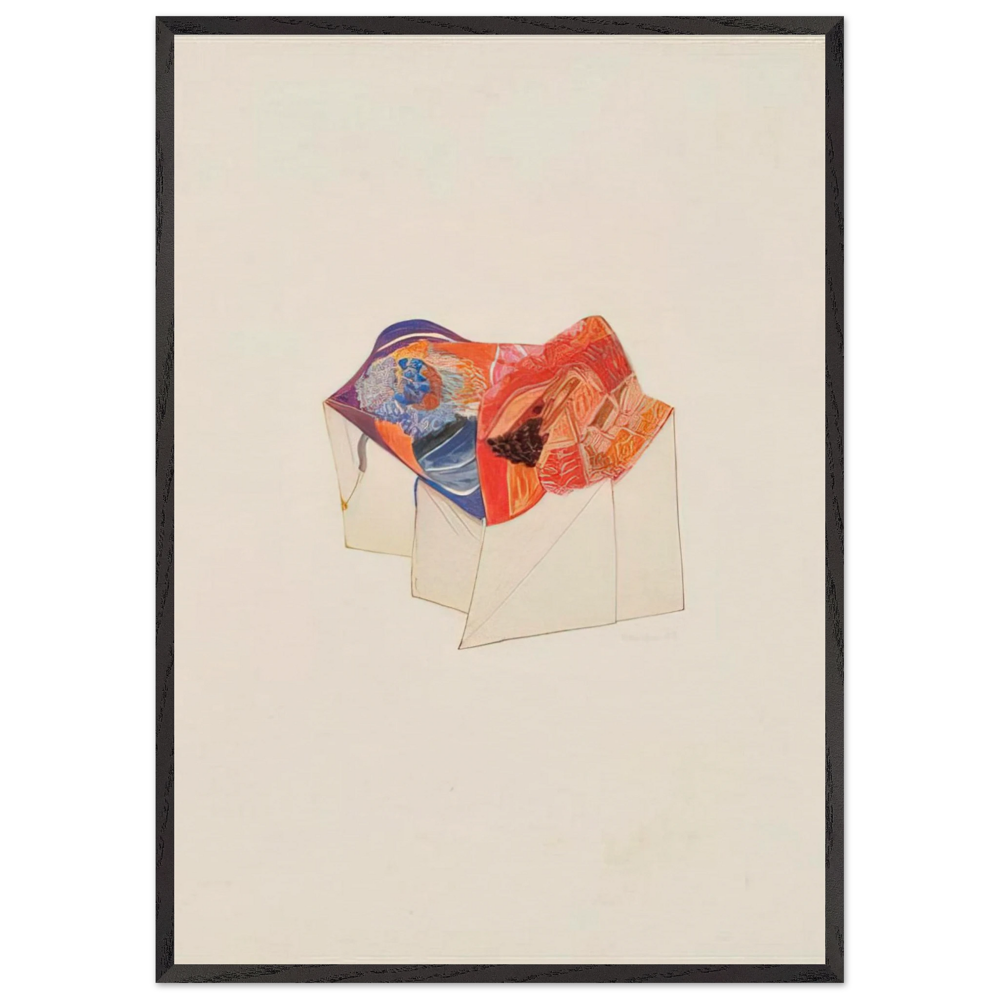 Sem titulo - 1969 - Menez Framed Art Print – Black Wooden Frame - Default Title - -Framed Art Print