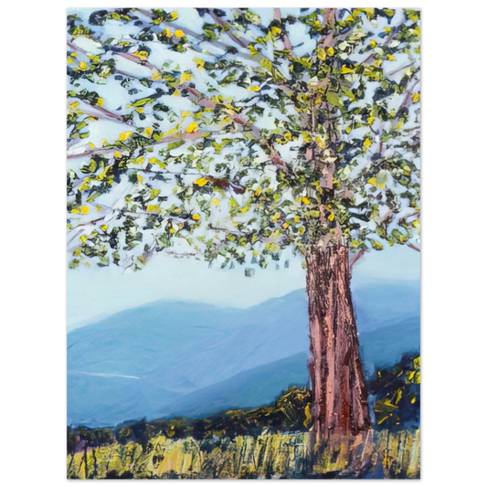 Ronnie Landfield - The Tree - 1984 Fine Art Poster - Default Title