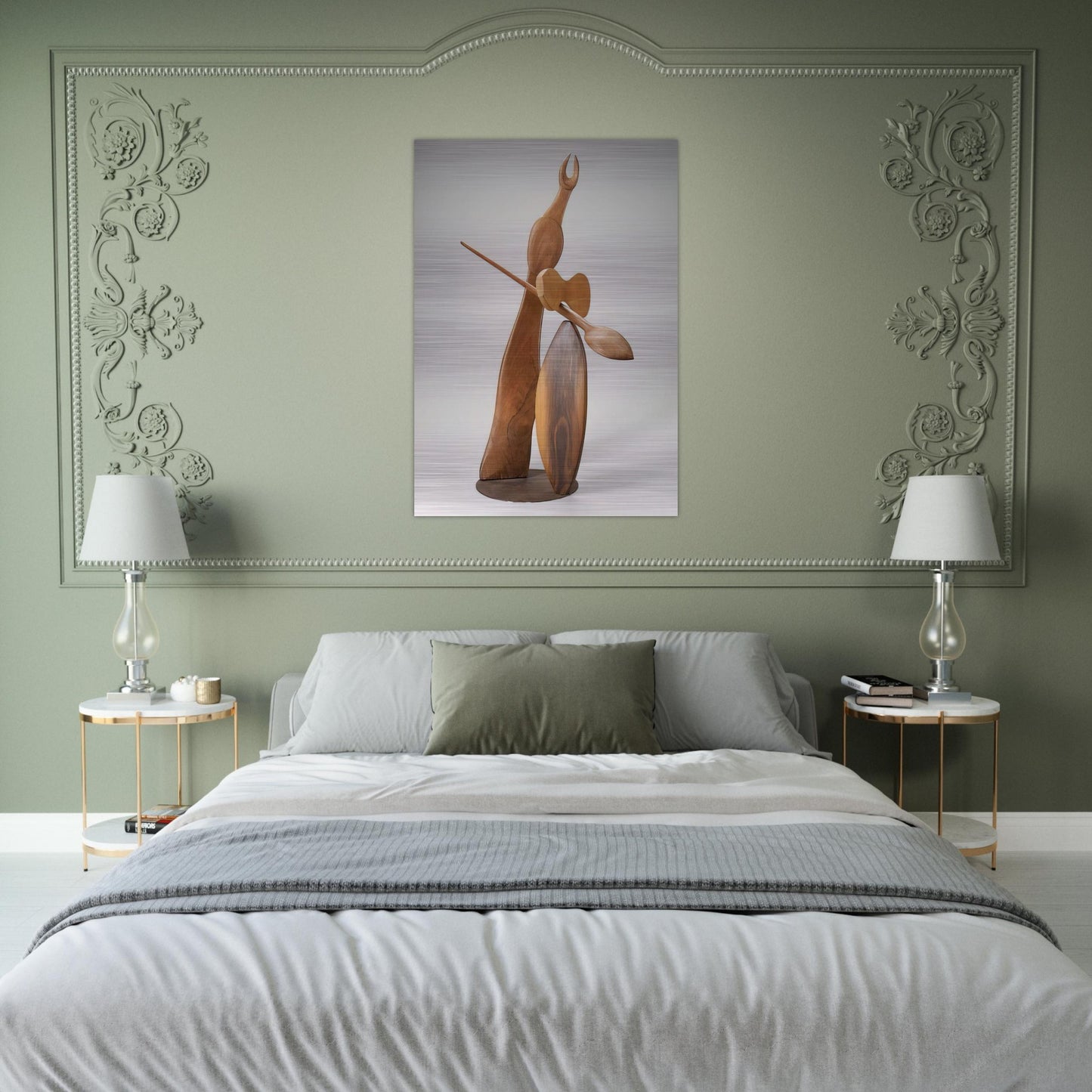 DIANA 1934 - Alexander Calder Brushed Aluminum Print - 70x100 cm / 28x40 inches | Alexander Calder Aluminum Print | Alexander Calder Prints