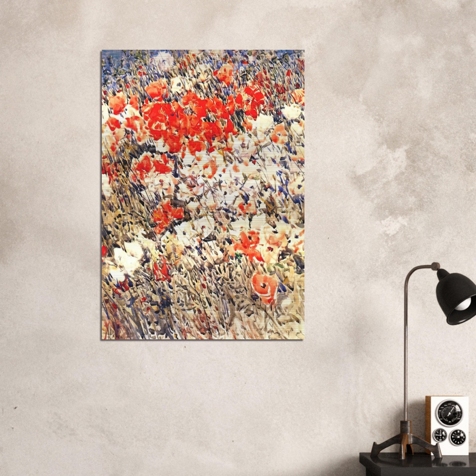 The island garden - Childe Hassam Brushed Aluminum Print - 70x100 cm / 28x40 inches | Childe Hassam Aluminum Print | Childe Hassam Prints