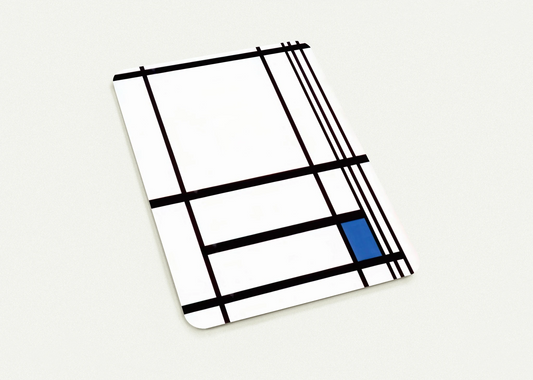 Composition with Blue By Piet Mondrian Pack of 10 Post Cards | Piet Mondrian Post Cards | A6 (10.5 x 14.8 cm) - 4.1 x 5.8 inches