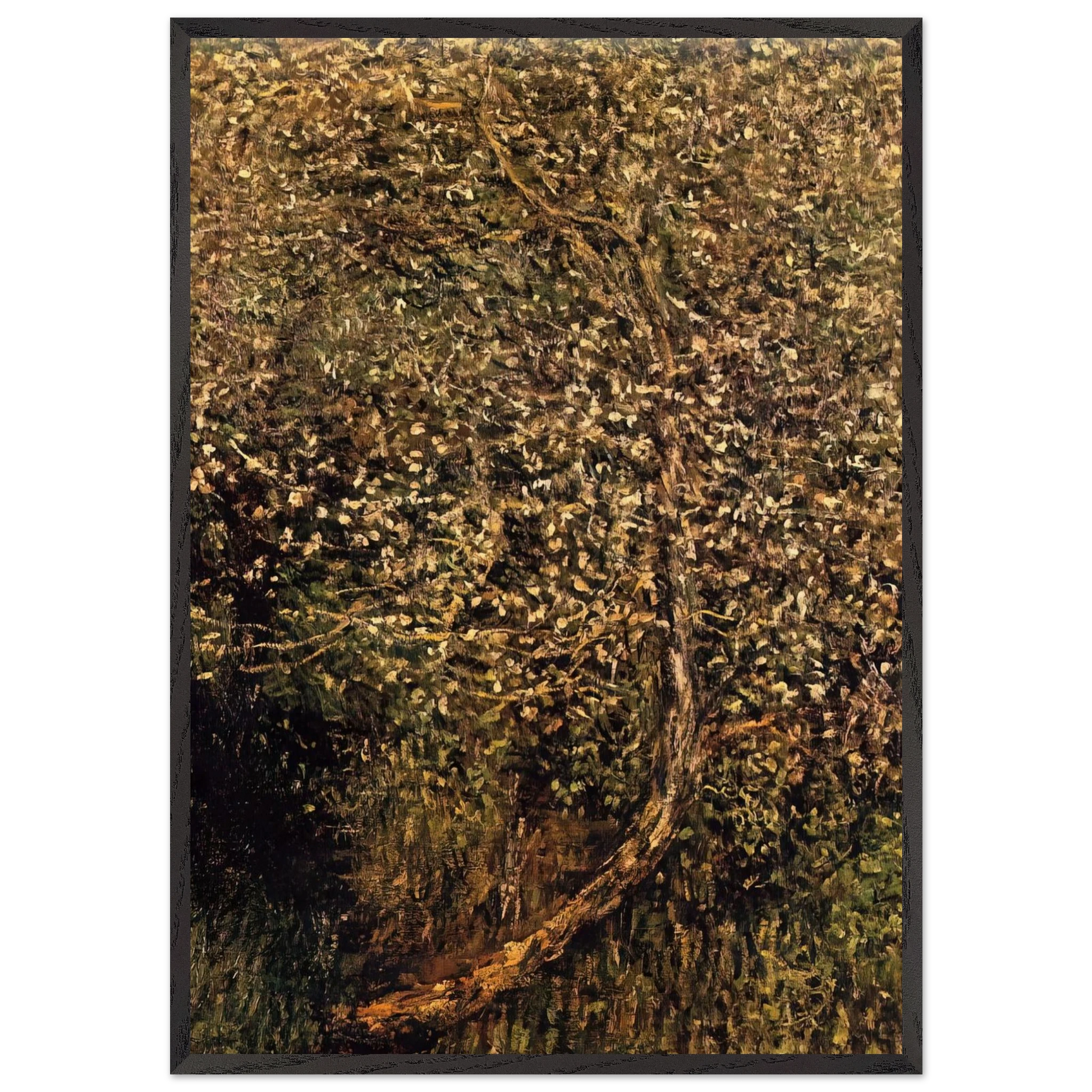 Apple Trees in Blossom by the Water - claude monet Framed Art Print – Black Wooden Frame - Default Title - -Framed Art Print