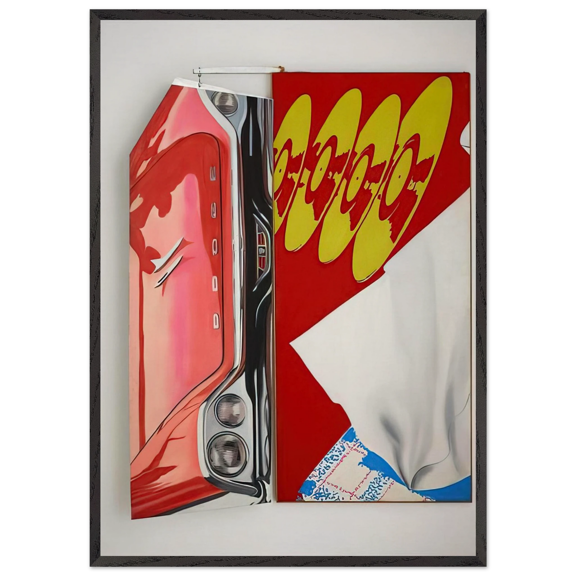 Disks - James Rosenquist Framed Art Print – Black Wooden Frame - Default Title - -Framed Art Print