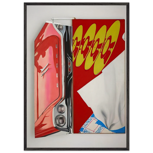 Disks - James Rosenquist Framed Art Print – Black Wooden Frame - Default Title - -Framed Art Print