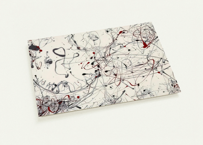NUMBER 4 GRAY AND RED 1948 By Jackson Pollock Pack of 10 Post Cards | Jackson Pollock Post Cards | A6 (10.5 x 14.8 cm) - 4.1 x 5.8 inches