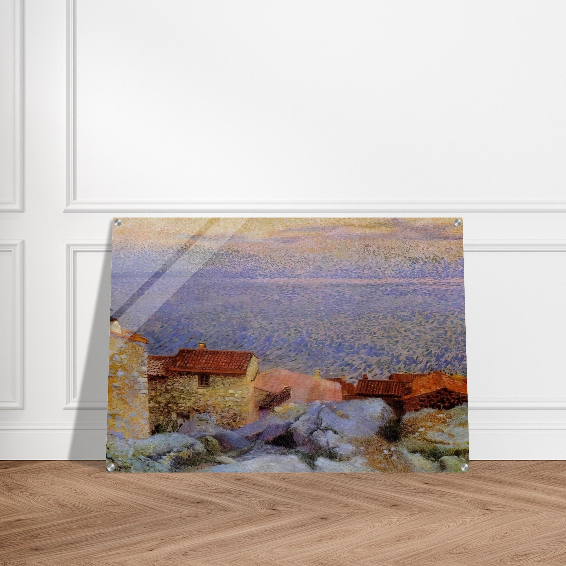 Coastal Landscape - Henri-Edmond Cross Acrylic Print - 70x100 cm / 28x40″ inches