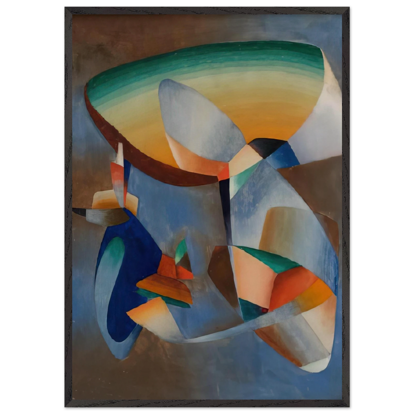 Composition - Abstract Art N1 - John Ferren Framed Art Print – Black Wooden Frame - Default Title - -Framed Art Print