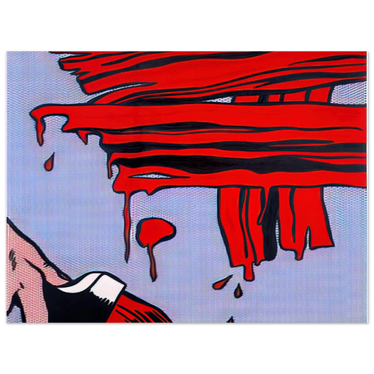 Roy Lichtenstein - BRUSHSTROKES 1965 Fine Art Poster - Default Title