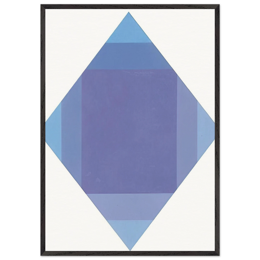 Auflosung von lila - 1972 - Max Bill Framed Art Print – Black Wooden Frame - Default Title - -Framed Art Print