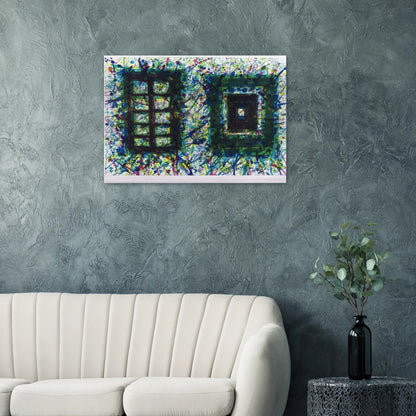 Concert Hall Set III  SF-232  - Sam Francis Brushed Aluminum Print - 70x100 cm / 28x40 inches | Sam Francis Aluminum Print | Sam Francis Prints