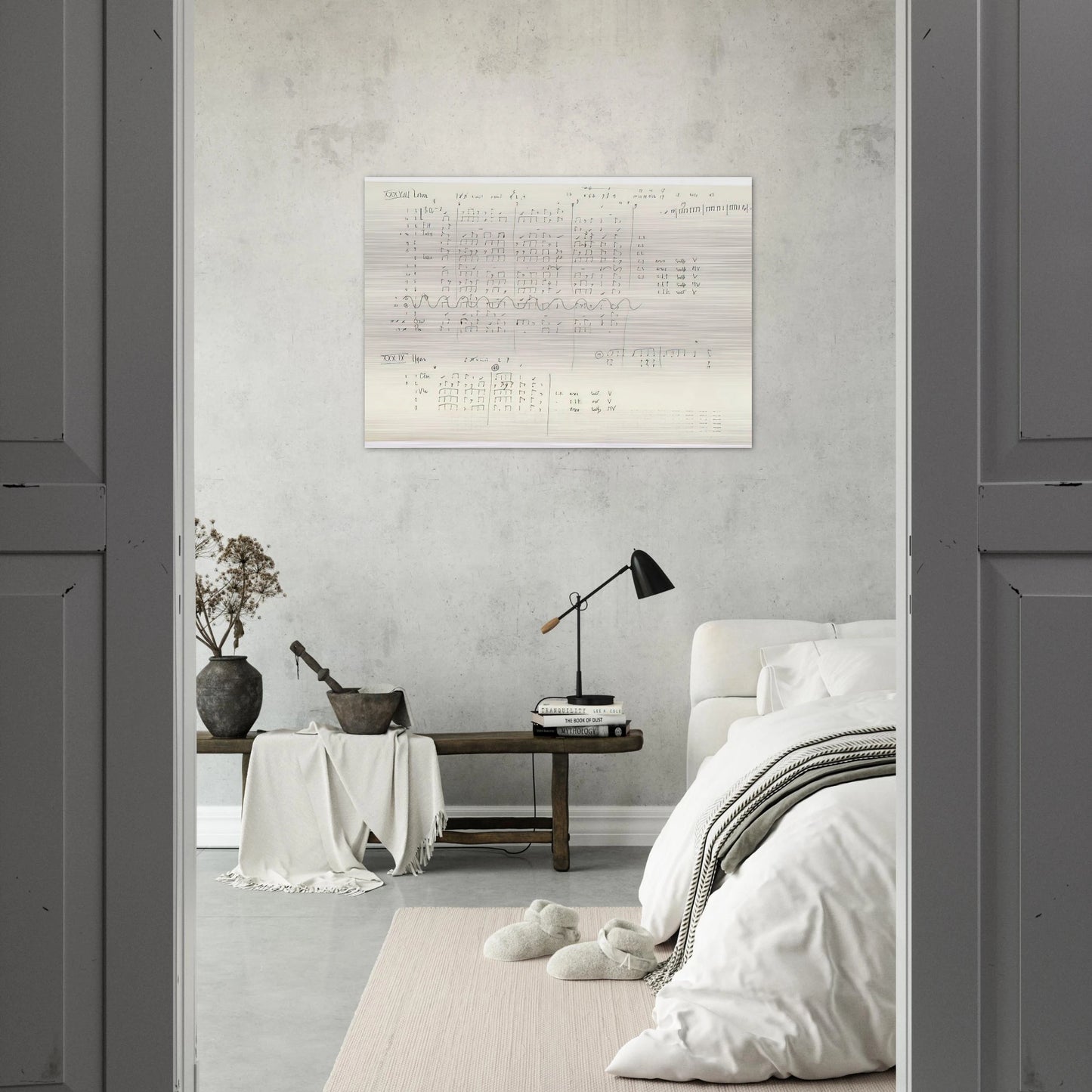 Cheap Imitation - 1971 - John Cage Brushed Aluminum Print - 70x100 cm / 28x40 inches | John Cage Aluminum Print | John Cage Prints