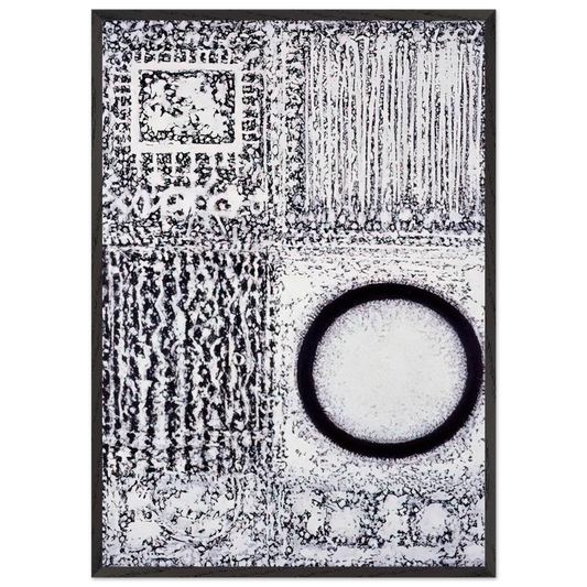 Circle by the Falling Waters - 1980 - Richard Pousette-Dart Framed Art Print – Black Wooden Frame - Default Title - -Framed Art Print