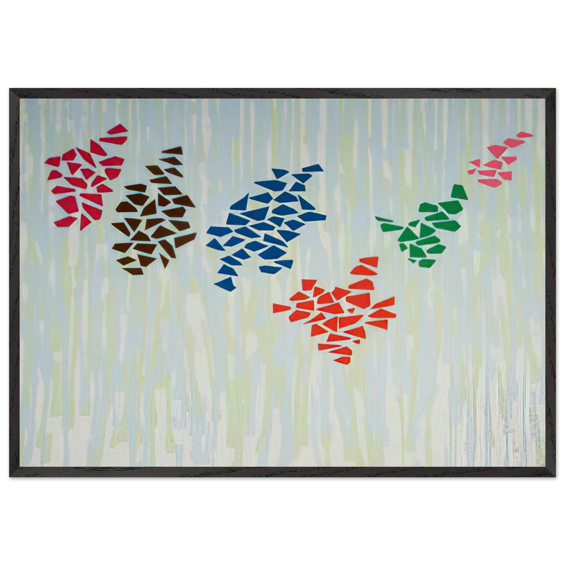 Untitled - 1976 N1 - Robert Goodnough Framed Art Print – Black Wooden Frame - Default Title - -Framed Art Print