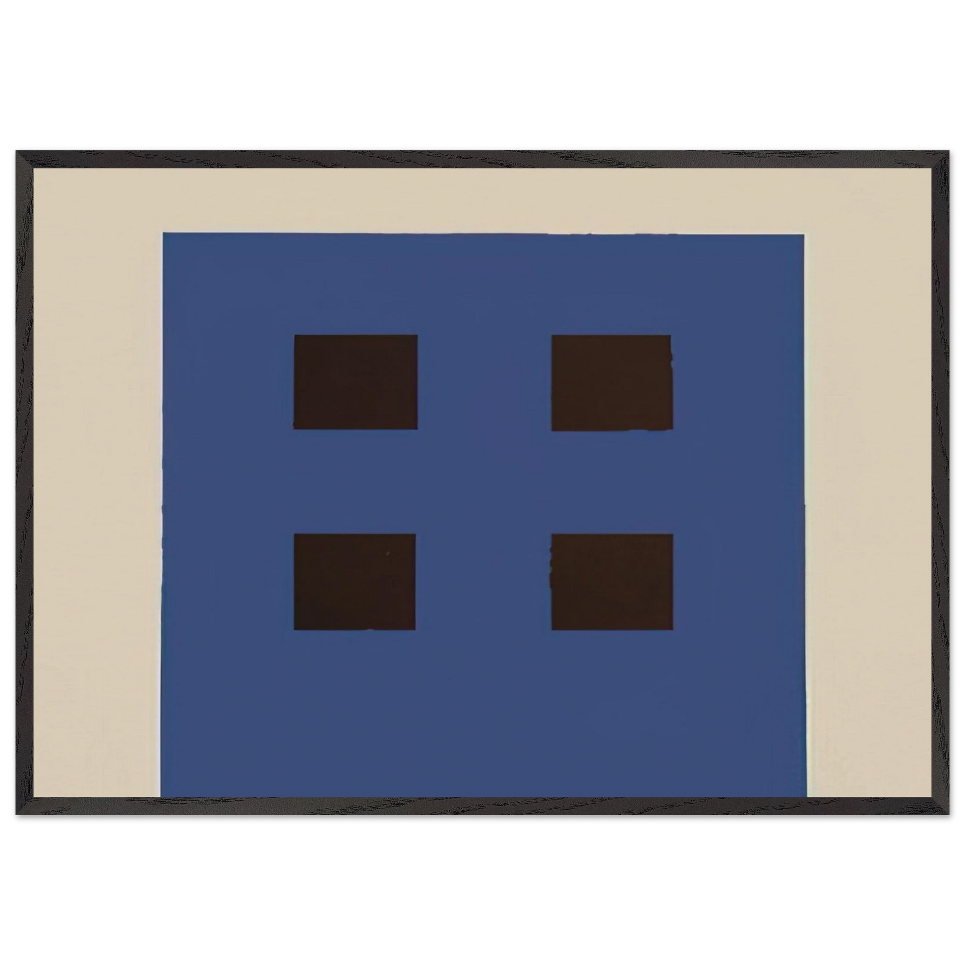 Apartment House - 1981 - Peter Halley 70x100 cm / 28x40 inches Framed Art Print – Black Wooden Frame