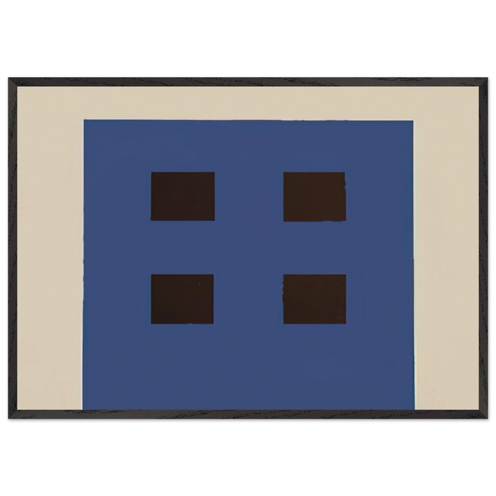 Apartment House - 1981 - Peter Halley 70x100 cm / 28x40 inches Framed Art Print – Black Wooden Frame